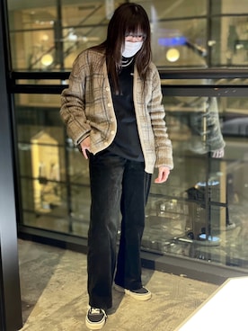 「CODY SANDERSON（コディサンダーソン）のアイテム（アクセサリー）」を使った、Nanamiさん（レディース・157cm）の冬コーディネート