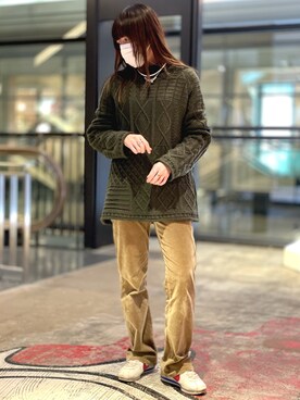 「CODY SANDERSON（コディサンダーソン）のアイテム（アクセサリー）」を使った、Nanamiさん（レディース・157cm）の冬コーディネート