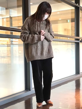 「CODY SANDERSON（コディサンダーソン）のアイテム（アクセサリー）」を使った、Nanamiさん（レディース・157cm）の冬コーディネート