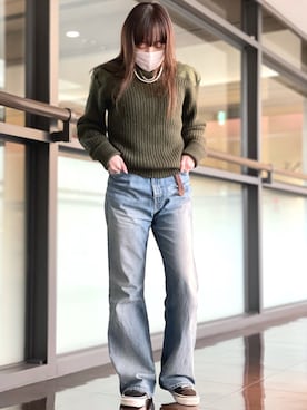 「CODY SANDERSON（コディサンダーソン）のアイテム（アクセサリー）」を使った、Nanamiさん（レディース・157cm）の冬コーディネート