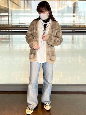 「CODY SANDERSON（コディサンダーソン）のアイテム（アクセサリー）」を使った、Nanamiさん（レディース・157cm）の冬コーディネート