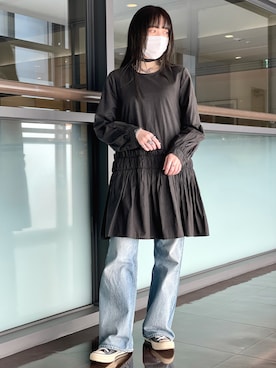 「CODY SANDERSON（コディサンダーソン）のアイテム（アクセサリー）」を使った、Nanamiさん（レディース・157cm）の冬コーディネート