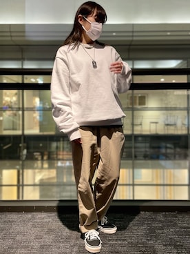 「DOCKERS（ドッカーズ）のアイテム」を使った、Nanamiさん（レディース・157cm）の春コーディネート