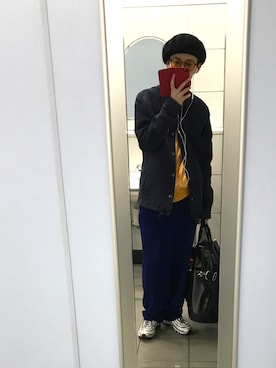 「アイテム（ジャージ）」を使った、RIKUさん（メンズ・168cm・10代）の冬コーディネート