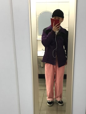 「Levi's（リーバイス）のアイテム（ダウンジャケット/コート）」を使った、RIKUさん（メンズ・168cm）の冬コーディネート