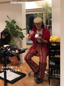 「70's」｜「アイテム（ハンチング/ベレー帽）」を使った、RIKUさん（メンズ・168cm）の冬コーディネート