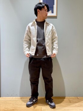 「green label relaxing（グリーンレーベルリラクシング）のアイテム（その他アウター）」を使った、北村さん（メンズ・164cm）の冬コーディネート