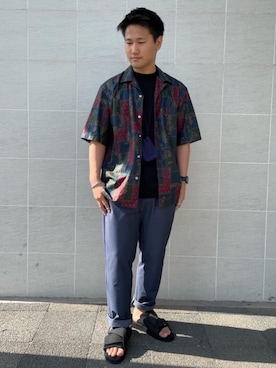 「green label relaxing（グリーンレーベルリラクシング）のアイテム（アクセサリー）」を使った、北村さん（メンズ・164cm）の春コーディネート