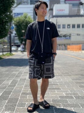 「■THE NORTH FACE」｜北村さん（メンズ・164cm）の夏コーディネート