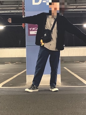 「VANS（バンズ）のアイテム（バッグ）」を使った、umetisさん（メンズ・163cm）の冬コーディネート