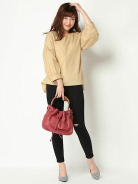 COX公式オンラインモデルさん（レディース・162cm）の春コーディネート