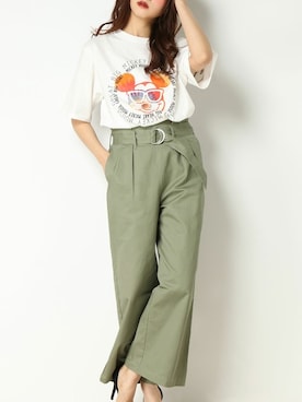 「VENCEEXCHANGE（ヴァンスエクスチェンジ）のアイテム」を使った、COX公式オンラインモデルさん（レディース・162cm）の春コーディネート