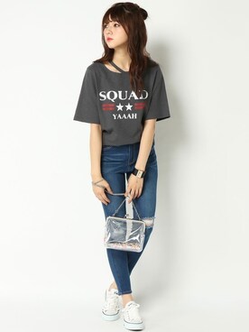 COX公式オンラインモデルさん(レディース・162cm)の春コーディネート