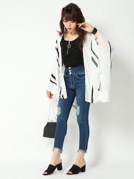 COX公式オンラインモデルさん(レディース・162cm)の春コーディネート