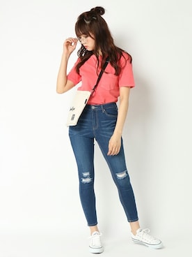 COX公式オンラインモデルさん(レディース・162cm)の夏コーディネート