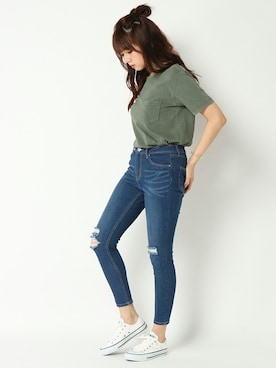 COX公式オンラインモデルさん(レディース・162cm)の夏コーディネート