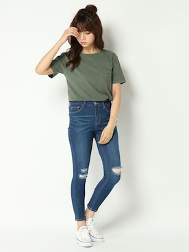 COX公式オンラインモデルさん(レディース・162cm)の夏コーディネート