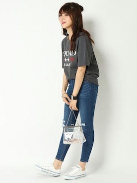 COX公式オンラインモデルさん(レディース・162cm)の春コーディネート