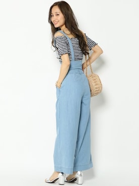 「アイテム（Tシャツ/カットソー、その他）」を使った、COX公式オンラインモデルさん（レディース・162cm）の夏コーディネート