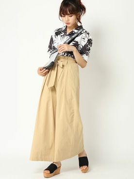 COX公式オンラインモデルさん（レディース・162cm）の夏コーディネート