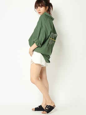 COX公式オンラインモデルさん（レディース・162cm）の夏コーディネート