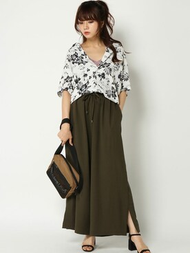 COX公式オンラインモデルさん（レディース・162cm）の夏コーディネート