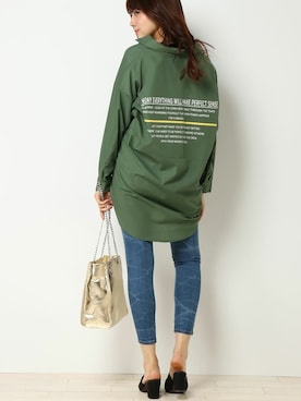 「アイテム（トートバッグ、その他）」を使った、COX公式オンラインモデルさん（レディース・162cm）の夏コーディネート