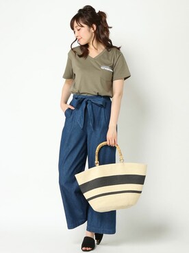 COX公式オンラインモデルさん（レディース・162cm）の夏コーディネート