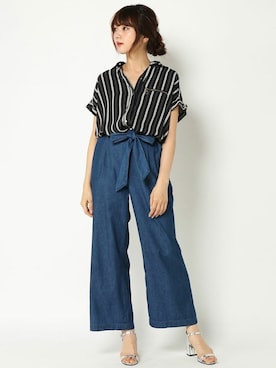 COX公式オンラインモデルさん（レディース・162cm）の夏コーディネート