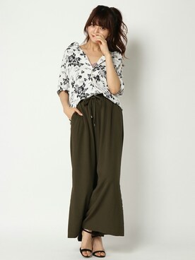 COX公式オンラインモデルさん（レディース・162cm）の夏コーディネート