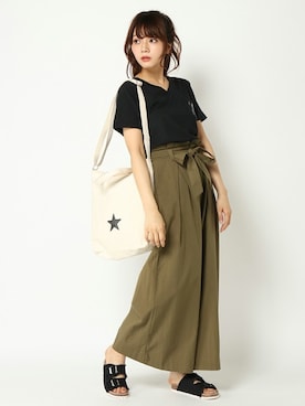 COX公式オンラインモデルさん（レディース・162cm）の夏コーディネート