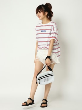 COX公式オンラインモデルさん（レディース・162cm）の夏コーディネート