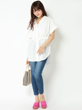 COX公式オンラインモデルさん（レディース・162cm）の夏コーディネート