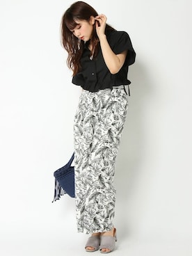 COX公式オンラインモデルさん（レディース・162cm）の夏コーディネート