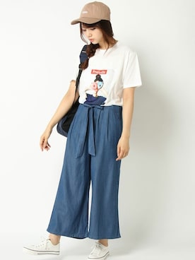 COX公式オンラインモデルさん（レディース・162cm）の夏コーディネート