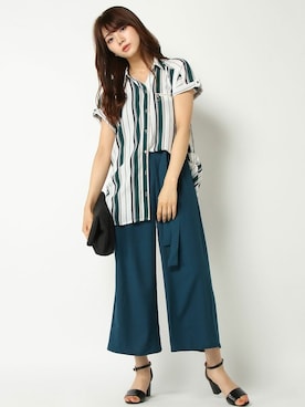 COX公式オンラインモデルさん(レディース・162cm)の夏コーディネート