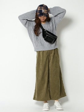 「ACCOMMODE（アコモデ）のアイテム」を使った、COX公式オンラインモデルさん（レディース・162cm）の秋コーディネート