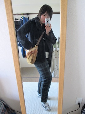 「CINEMA CLUB（シネマクラブ）のアイテム」を使った、Dyune(デュネ)さん（レディース・161cm）の冬コーディネート