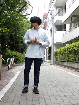 「Scye（サイ）のアイテム（シャツ/ブラウス）」を使った、 ryutoikemuraさん（メンズ・175cm）の春コーディネート