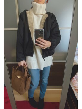 Ⓜ︎さん(レディース・158cm)の冬コーディネート