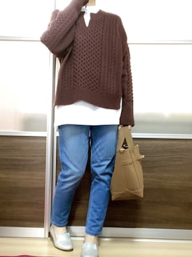 Ⓜ︎さん（レディース・158cm）の冬コーディネート