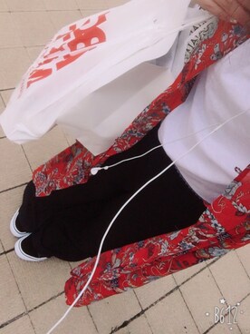 「HARE（ハレ）のアイテム（その他アウター）」を使った、えるちゃんさん（レディース・159cm）の夏コーディネート