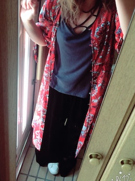 「HARE（ハレ）のアイテム（その他アウター）」を使った、えるちゃんさん（レディース・159cm）の秋コーディネート