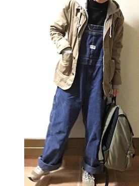 「タートルネックニット」｜ハルさん（レディース・158cm）の春コーディネート