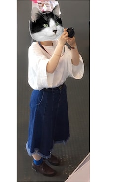 「RNA-N（アールエヌエーエヌ）のアイテム」を使った、ハルさん（レディース・158cm）の夏コーディネート