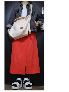 「buddy（バディ）のアイテム」を使った、ハルさん（レディース・158cm）の春コーディネート