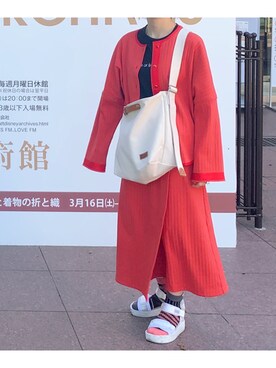 「buddy（バディ）のアイテム」を使った、ハルさん（レディース・158cm）の春コーディネート