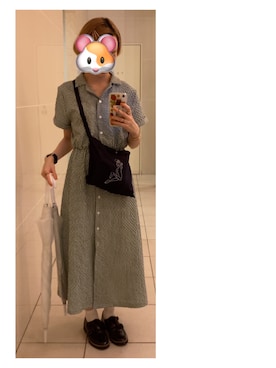 「モンクシューズ」｜ハルさん（レディース・157cm）の夏コーディネート