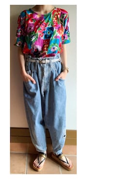 「アイテム（アナログ腕時計、グリーン系）」を使った、ハルさん（レディース・158cm）の夏コーディネート
