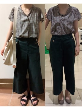 「buddy（バディ）のアイテム」を使った、ハルさん（レディース・158cm）の秋コーディネート